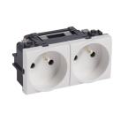  LL - PC 2X2P+T BA 16A BLANC 
