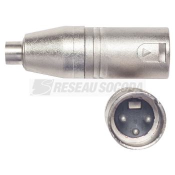  ADAPTATEUR XLR  / RCA XLR MALE 