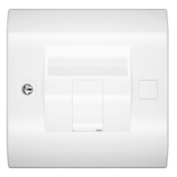  PLASTR 86X86 1 PORT RJ45 GAMME 