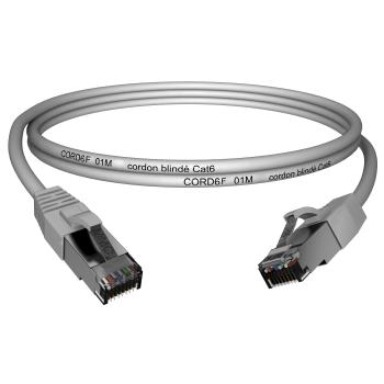  CORDON CAT6 F/UTP JAUNE 1M 