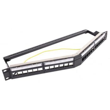  PANNEAU ANGULE 19P 24 PORTS 1U 