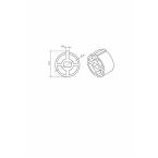  Adaptateur rond 50x1,5 clav S 