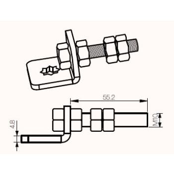  Acc.Tub Support vis M10 etoil 