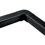  Coude plat 90 80mm blk 