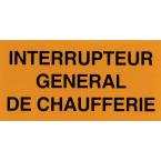  Etiquette rigide "interrupteur 