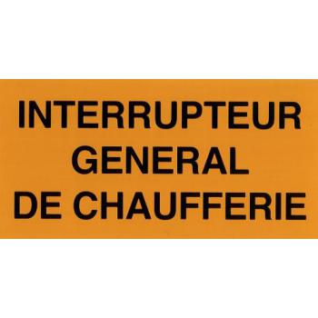  Etiquette rigide "interrupteur 