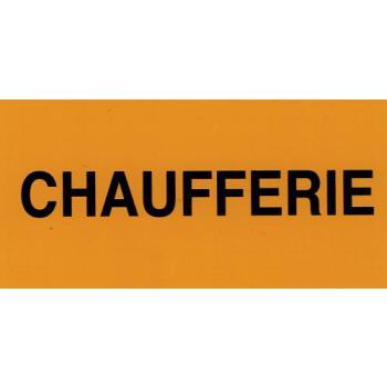  Etiquette "chaufferie" 