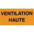  Etiquette rigide "ventilation 
