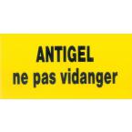  Etiquette rigide "antigel ne p 