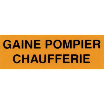 Etiquette rigide "gaine pompie 