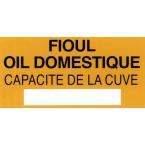 Etiquette rigide "fioul-oil do 