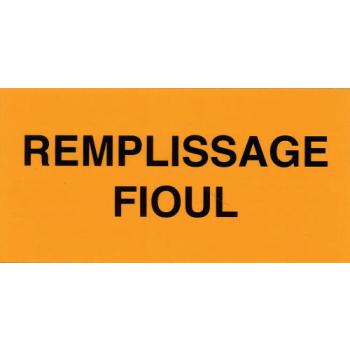  Etiquette rigide "remplissage 