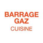  Etiquette rigide "barrage gaz 