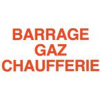  Etiquette rigide "barrage gaz 