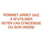  Etiquette rigide "robinet arr 