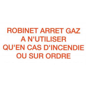  Etiquette rigide "robinet arr 