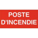  Etiquette rigide "poste d'ince 
