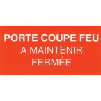  Etiquette rigide "coupe feu ma 
