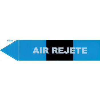  Etiquette "air rejet" 