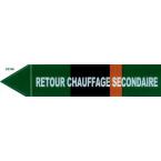  Etiquette "retour chauffage se 