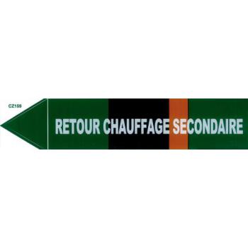  Etiquette "retour chauffage se 