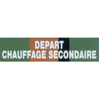  Etiquette "aller chauffage sec 