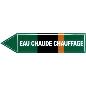  Etiquette "eau chaude chauffag 