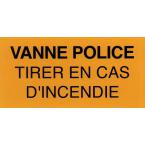  Etiquette "vanne police" 