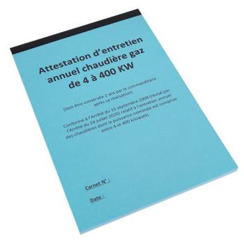  Carnet entretien chaudi�re gaz 