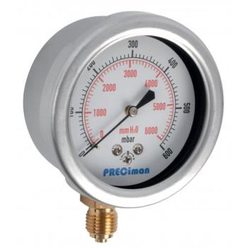  Manom�tre inox vert D100 0/+25 