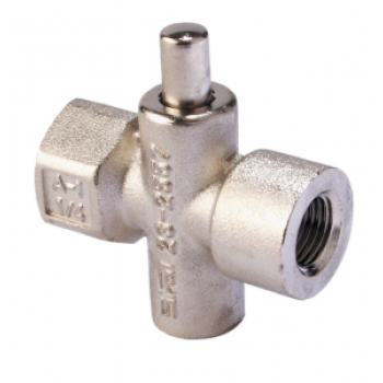  Robinet poussoir gaz 1/4G F/F 