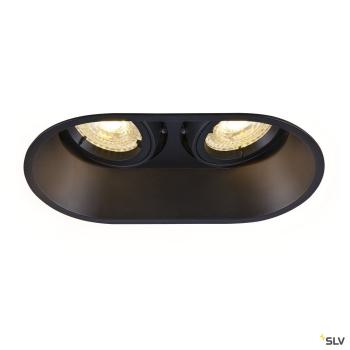 HORN spot encastr� double noir 