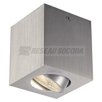  TRILEDO CARRE CL, alu brossé 
