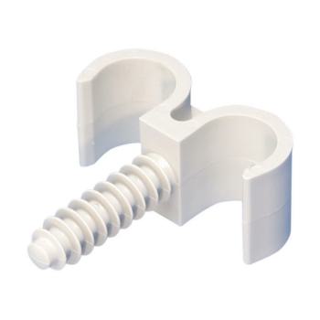  Clip tuyau double PVC, 25mm av 