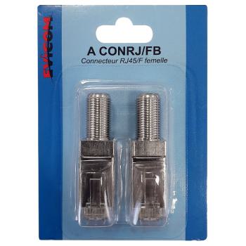  ADAPTATEUR RJ45/F BLISTER DE 2 