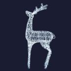  REINDEER - Renne debout H2.50m 