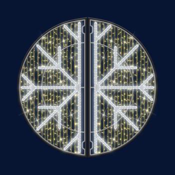  SNOWFLAKE - Double motif LED 