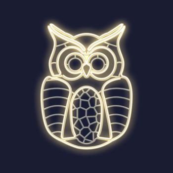  VICTOR-Hibou H85xL62cm-NEON 