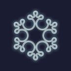  MEGA KANNIK-Motif Flocon n�on 