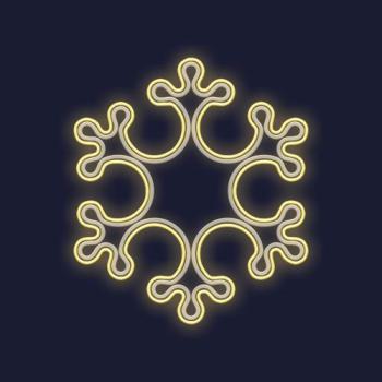 MEGA KANNIK-Motif Flocon n�on 