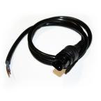  Cordon connecteur noir 2m IP68 