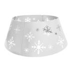  Cache pied sapin M�tal Blanc 