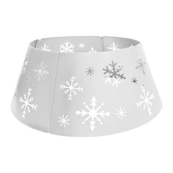  Cache pied sapin M�tal Blanc 