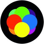 Gobo Verre 4 couleurs O54mm 