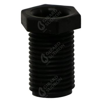  Raccord 6 Pans Nyl.Noir M 10X1 