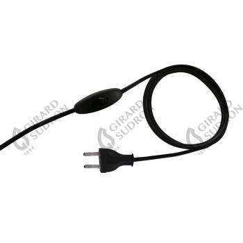  Cordon 2X0.75 L.1.50M Noir Ave 