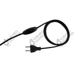  Cordon 2X0.75 L.2M Noir Av Int 