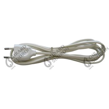  Cordon 2X0.75 L.2M Blanc Ss In 