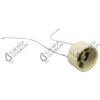  Douilles GU10 Cabl.150 mm Sort 