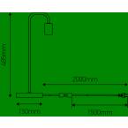 EL Lampe  poser E27 Max.60W Bl 